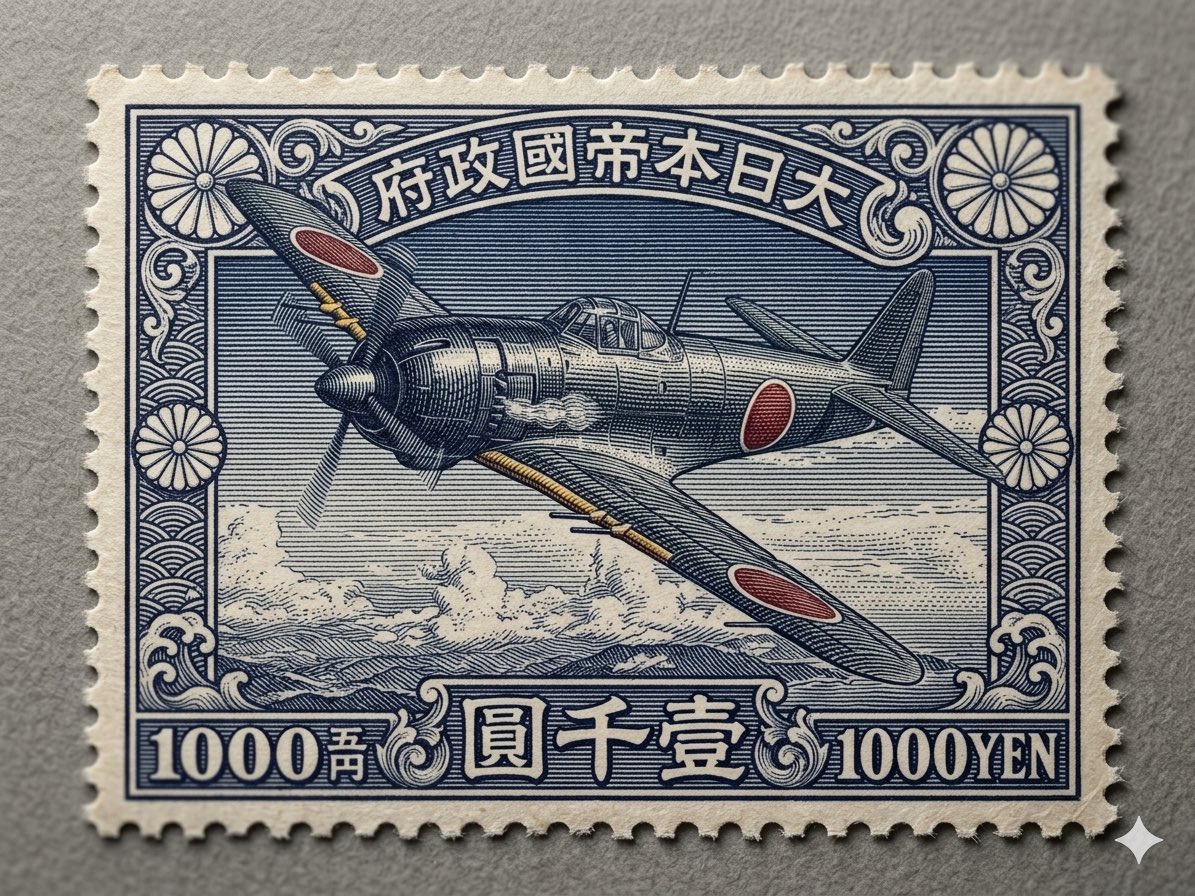 戦中 戦後に発行された 珍しい切手です。 嘘やけどなぁ！
