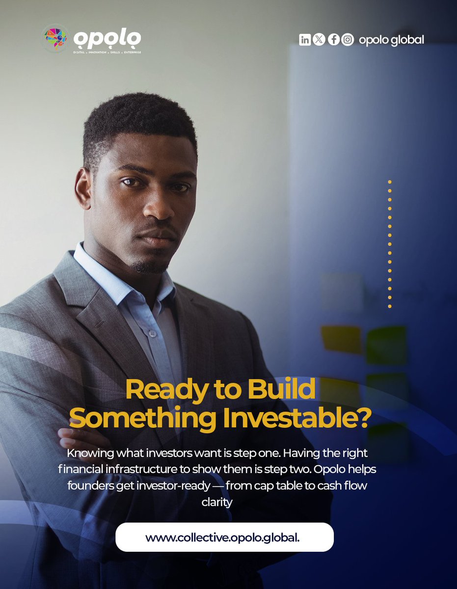 OpoloGlobal's tweet photo. #Opolo #StartupFunding #InvestorReady #Founders https://t.co/8sAz4cuiF4