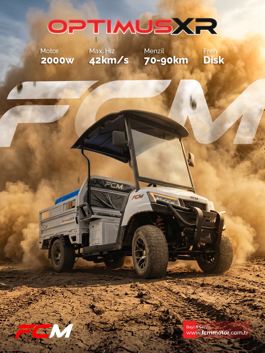 fcmmotor's tweet photo. OptimusXR – Sınırları Aşmaya Hazır! 

Tüm yetkili bayilerimizde. Zorlu arazi koşullarında bile üstün performans sunan, dayanıklılığı ve gücüyle fark yaratan OptimusXR

 #OptimusXR #FCM #ecar #türki̇ye #elektrikliaraç https://t.co/qmuJQ2MPcy