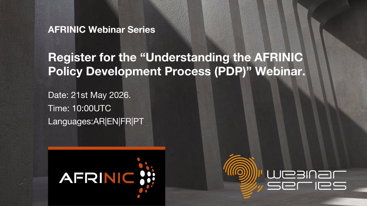 AFRINIC-The Regional Internet Registry for Africa tweet media