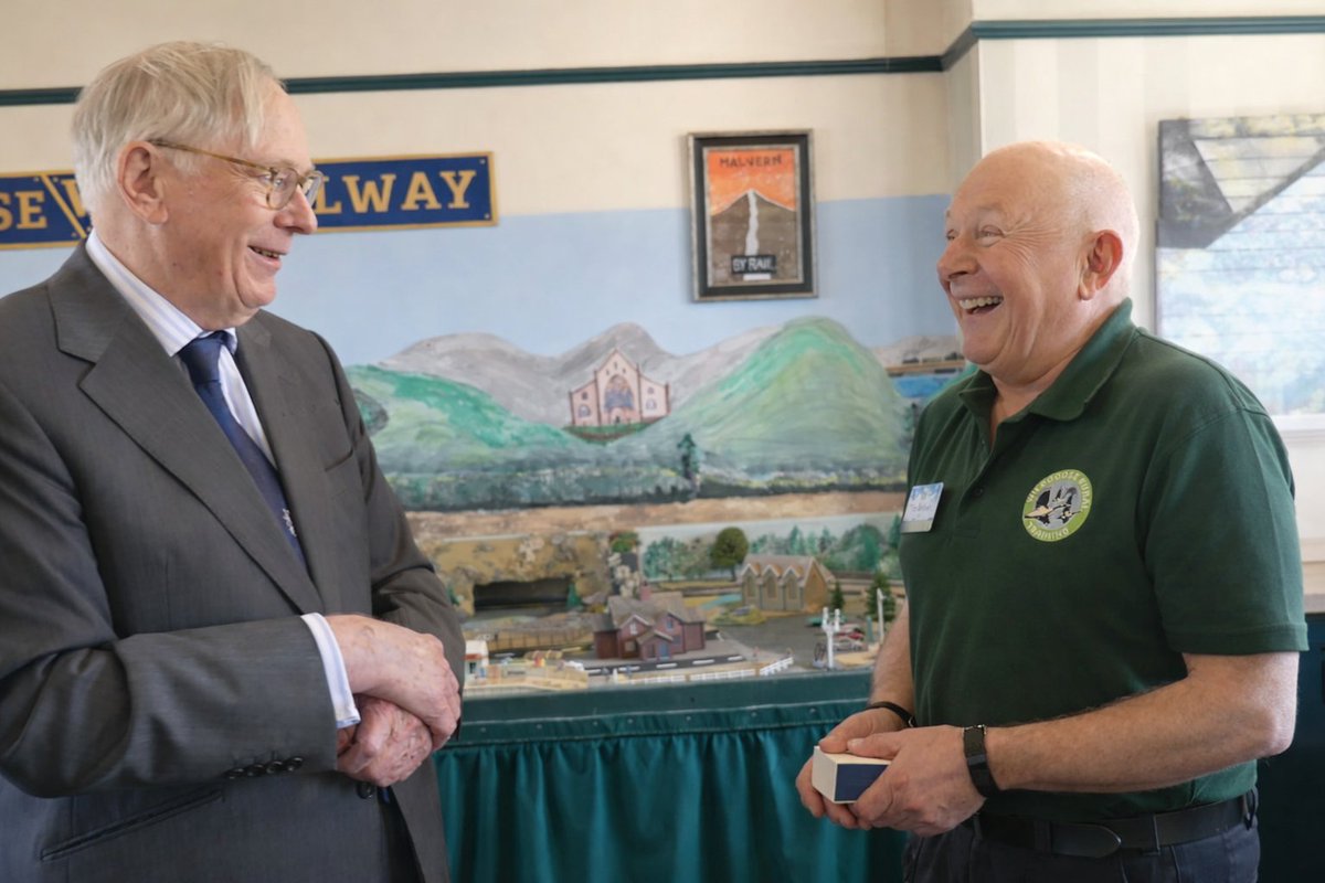 WorcsLieutenant's tweet photo. HRH The Duke of Gloucester recently visited @WildgooseRT, meeting staff &amp; students and exploring activities from crafts to horticulture. Highlights included opening the new train room and unveiling a plaque. A wonderful celebration of inclusive, life-changing work.
#RoyalVisit https://t.co/eamfV4qOuj