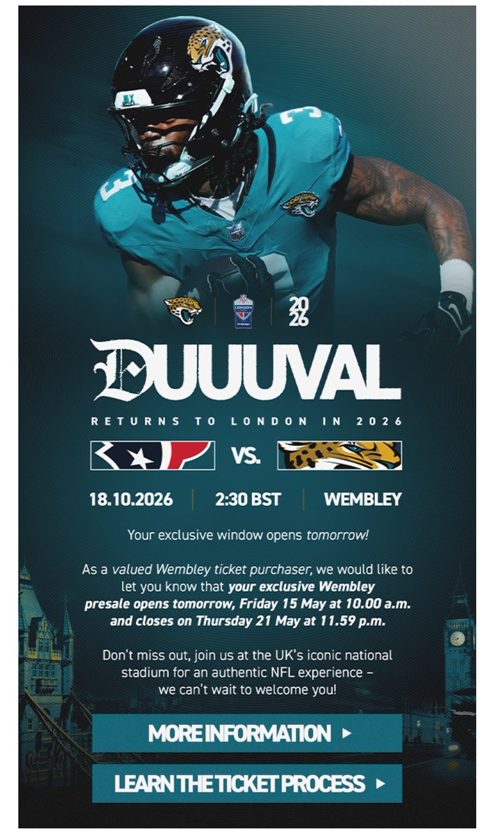 NFL London 2026... Countdown is on tweet media