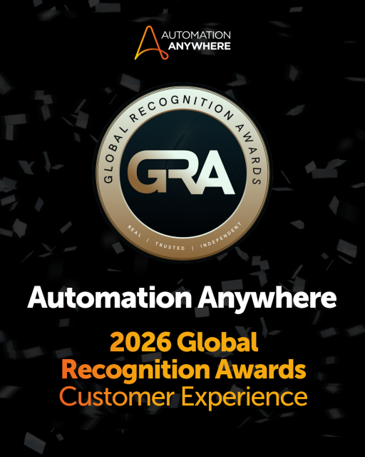 VictorCamacho_R's tweet photo. Proud to share that Automation Anywhere has been named a 2026 Global Recognition Award winner for Customer Experience. https://t.co/mg3ziK08Wo https://t.co/YskwjCFzSC