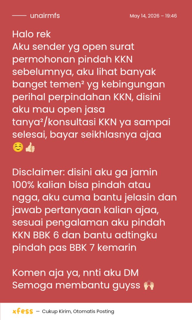 UNAIR MENFESS (SEMUA BISA KIRIM MENFESS!) tweet media