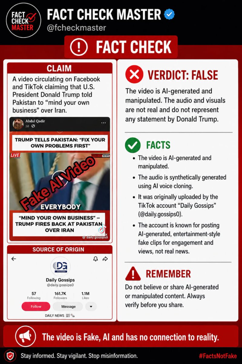 Fact Check Master tweet media