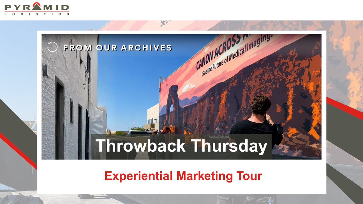 PyramidLogistic's tweet photo. Taking it back to a large-scale experiential tour setup 

📦  Pyramid Logistics handled the movement, staging, and placement so this installation stayed on schedule.  

  #TBT #ExperientialMarketing #LiveEvents https://t.co/6qZf5IQVV8