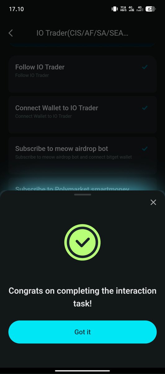 Chaassycha's tweet photo. @BitgetWalletID @iotraderio 0x86401946FC3A2527d74C7d86b7f8C16ea605aa35 https://t.co/LkesnfdZxd