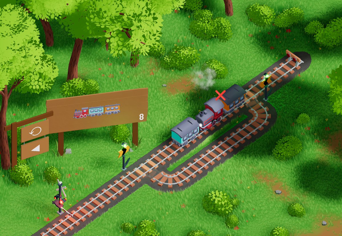 Opherv's tweet photo. @dammafra @bruno_simon So cool! The train physically got stuck like this on 8 without being able to move forwards or backwards 😅
Am I missing something? https://t.co/sIrKYD2gF1