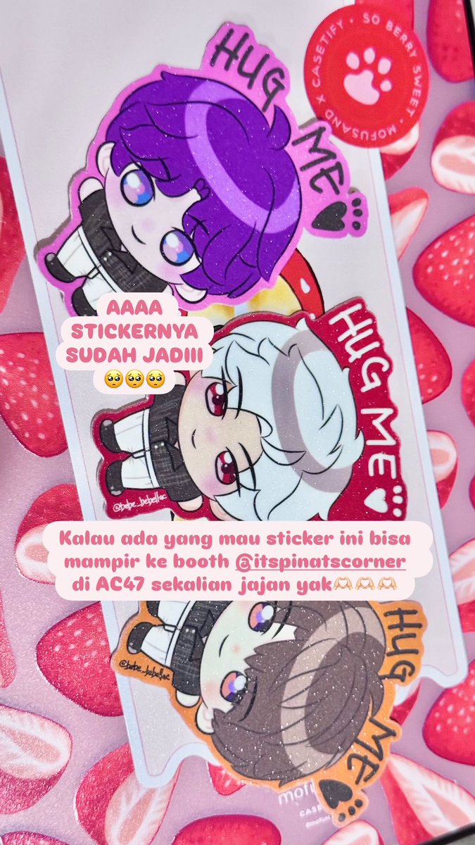 bebe_bebellac's tweet photo. Yang datang #comifuro22 weekend ini aku bakal bagi2 freebies sticker #LaDS Rafayel/Sylus/Caleb, silakan mampir ke booth kak @itsPinatsCorner di AC47 yaaa💃🏻💃🏻💃🏻 https://t.co/2Uv1dS9S2j