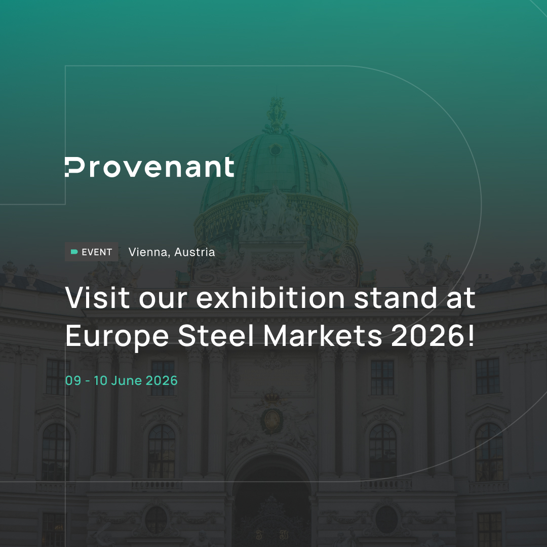 ProvenantDPP's tweet photo. The Provenant team will be exhibiting at the @kallanish Europe Steel Markets event in Vienna on 9-10 June!

📍 Stop by our booth in the foyer of the Vienna Marriot Hotel where we’ll be discussing all things Digital Product Passports for Steel, and make sure to pick up one of our exclusive Steel Industry Playbooks.

If you’re interested in a booking a 1-1 meeting at the conference to discuss how a DPP implementation could work for your steel products, reach out to us here: https://t.co/4BieTtqNi6

#DigitalProductPassports #Steel #GreenSteel #Sustainability #ESPR #CBAM #Vienna