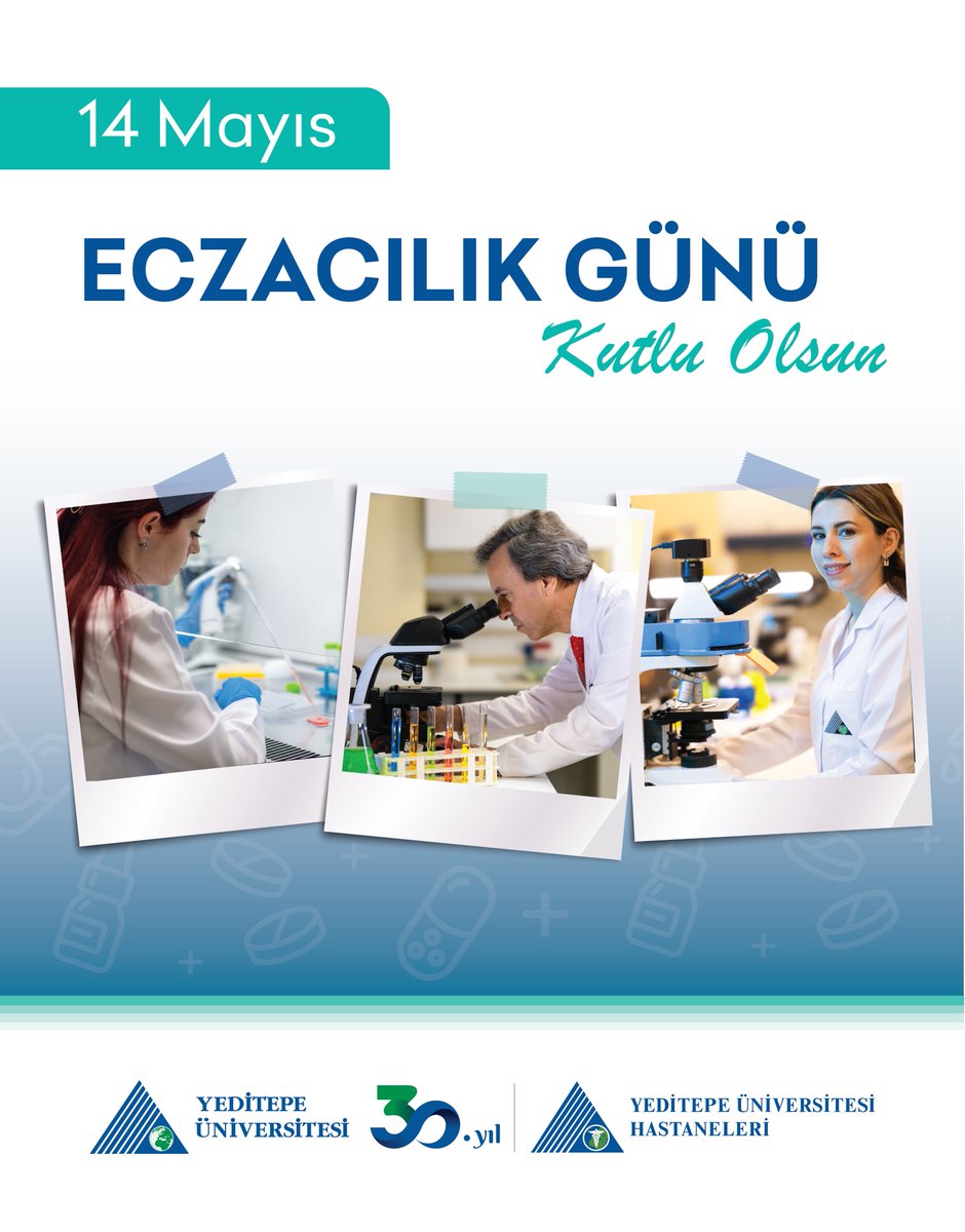 YeditepeUni's tweet photo. Eczacılık Günü Kutlu Olsun! 💊✨

Eczacılık, sağlığımızı koruyan ve tedavi sürecimizi destekleyen vazgeçilmez bir meslek. Yeditepe Üniversitesi ve Yeditepe Hastanesi olarak, bu özel günde tüm eczacılara teşekkür ediyor, sağlık sektöründeki eşsiz katkılarını kutluyoruz.👏

✨Eczacılığın önemine bir kez daha dikkat çektiğimiz bu günde, mesleğin geleceği ve sağlık sistemindeki yeri üzerine daha sağlıklı bir toplum için hep birlikte çalışmaya devam ediyoruz.

Happy Pharmacists’ Day! 💊✨

Pharmacy is an essential profession that protects our health and supports the healing process. As Yeditepe University and Yeditepe Hospital, we extend our heartfelt thanks to all pharmacists and celebrate their invaluable contributions to the healthcare sector on this special day.👏

🌟As we once again highlight the importance of pharmacy, we remain committed to working together for a healthier society by supporting the future of the profession and its role within the healthcare system.

#EczacılıkGünü #YeditepeÜniversitesi #YeditepeHastanesi #Eczacılar #Sağlık #ToplumSağlığı #PharmacistsDay #YeditepeUniversity