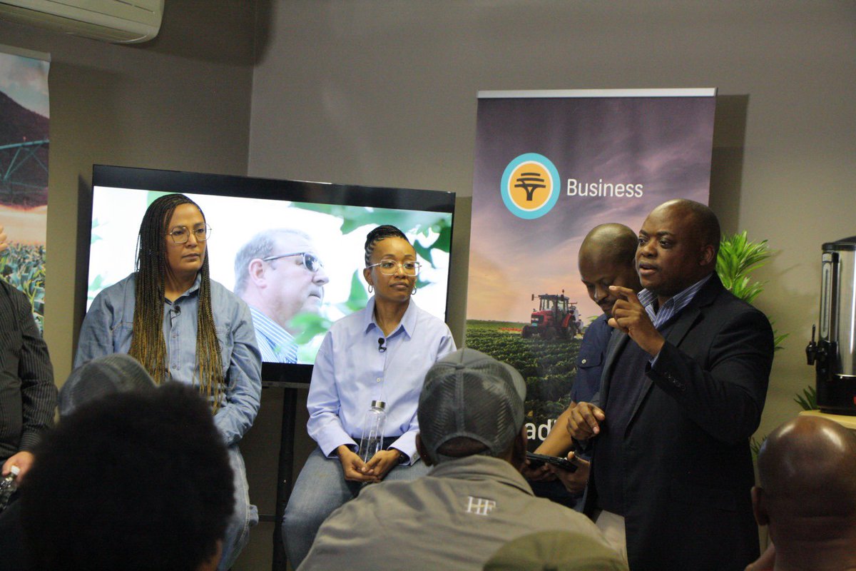 gsafarmerdev's tweet photo. FNB hosted a discussion on growing agricultural SMEs.

PGP CEO Sibusiso Mabuza said:“SMEs only grow when partnerships are strong, practical, and focused on real farmer development.”

When partnerships work, farmers get real access and real opportunity.

#NAMPO2026 #PGP #FNB #Agriculture