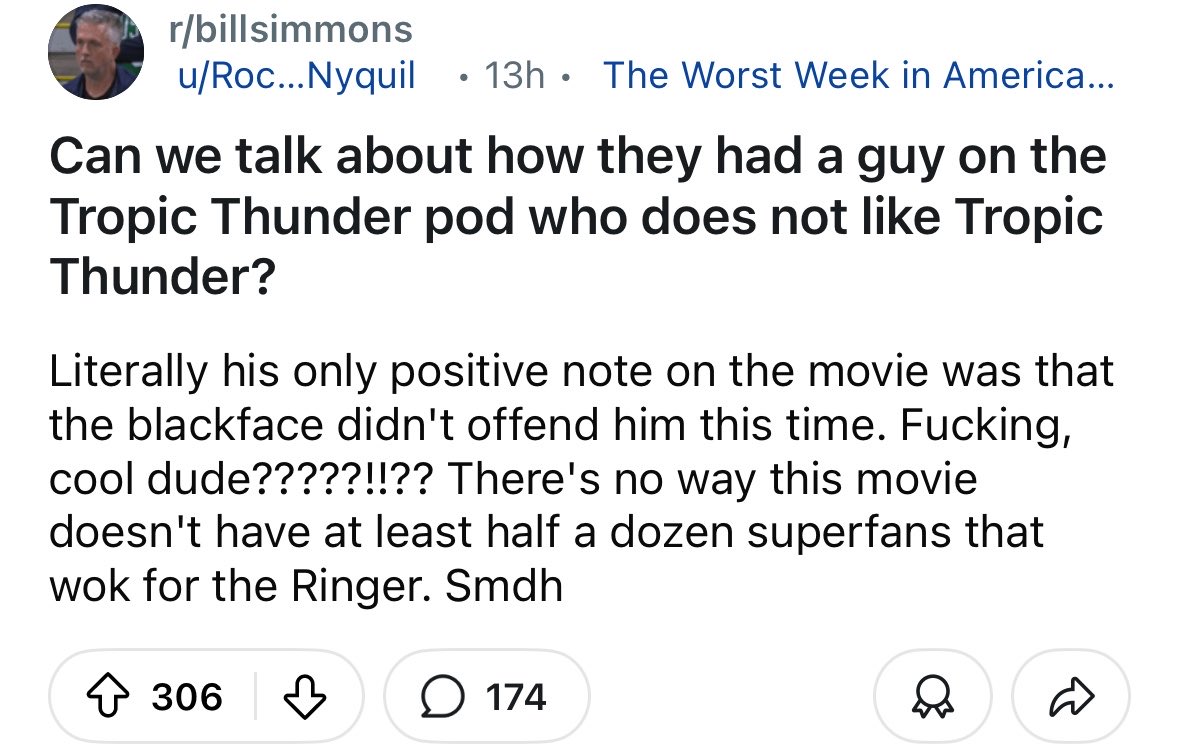 The r/BillSimmons Podcast tweet media