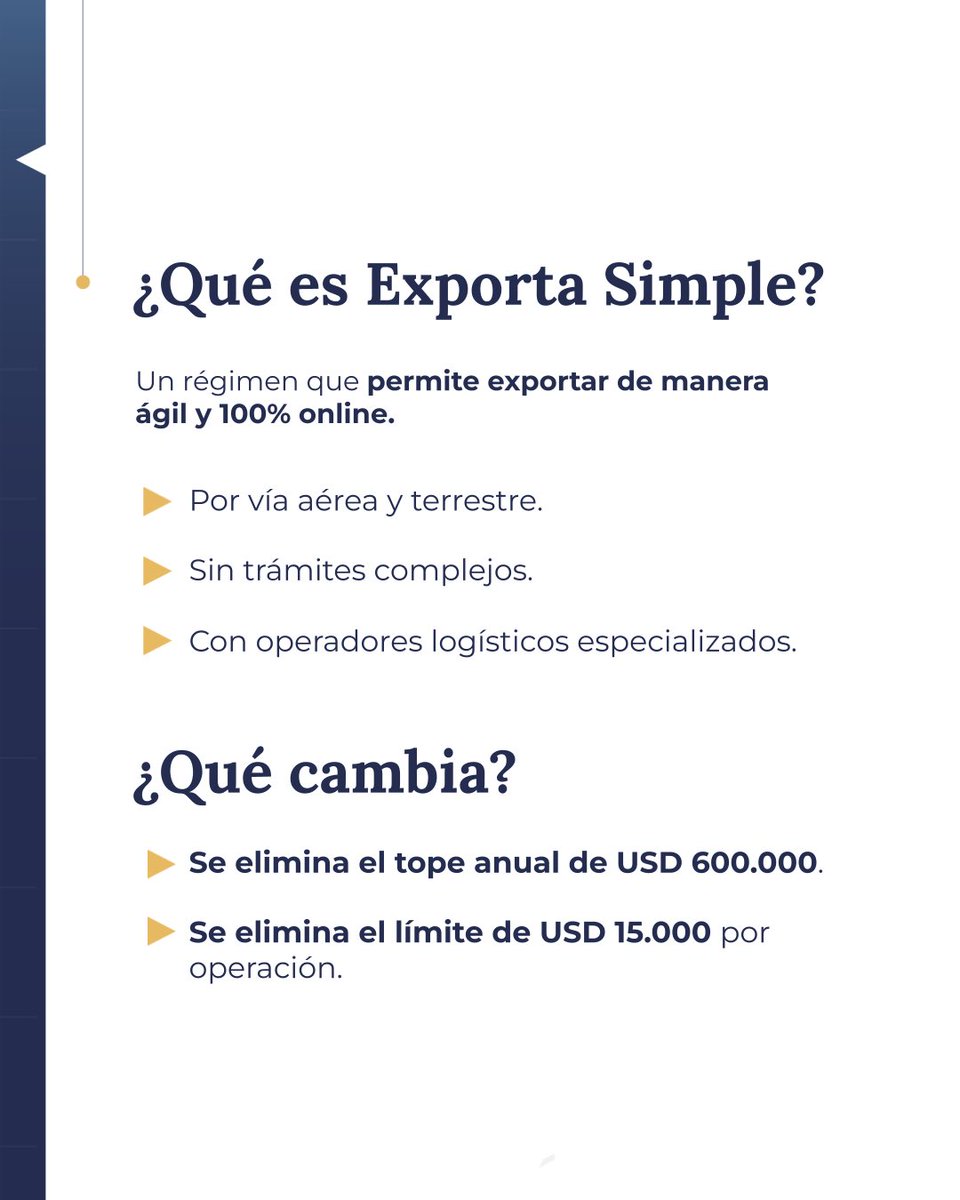 MinEconomia_Ar's tweet photo. Exportar desde Argentina ahora es más simple para PyMEs y emprendedores.

Exporta Simple amplía sus condiciones para facilitar operaciones y seguir impulsando la inserción internacional de las empresas argentinas.

Más información 👇
https://t.co/1awzKp0o2p https://t.co/Pv53qhwIiJ