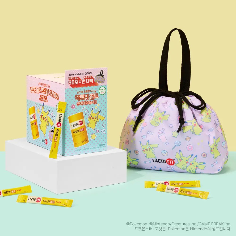 twol_e's tweet photo. พรี PRE🇰🇷 OLIVE YOUNG X PoKeMoN
lacto-fit  90ซอง💛🩷
แถมกระเป๋า Pikachu

🏷️650.-
📮free ems.
✈️แอร์ 25/5
💚dm

#พรีออเดอร์เกาหลี #พรีเกาหลี
#หิ้วเกาหลี #รับหิ้วเกาหลี
#ตลาดนัดโปเกม่อน #ตลาดนัดpokemon https://t.co/StieiVffpq