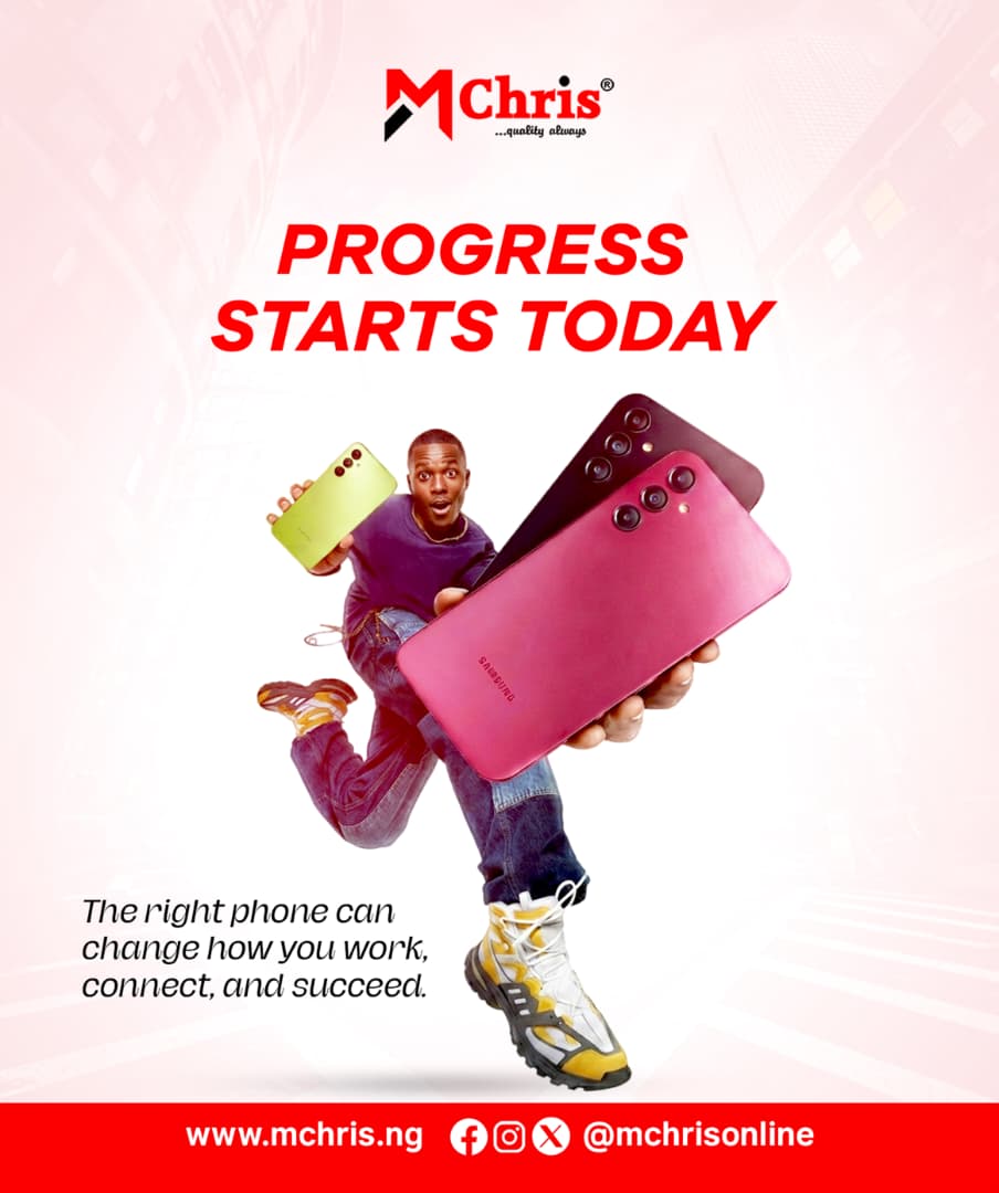 mchrisonline's tweet photo. Progress Starts Today 🚀

Stop waiting for the perfect moment. Build it with the right tools.  
New phones, accessories, and repairs ready at Mchris.  
QUALITY ALWAYS 📱⚡

Visit us today @ https://t.co/8PNPT8kecf
#sales #Thursday #Mchris #Gadgets https://t.co/9qVQuUavtr