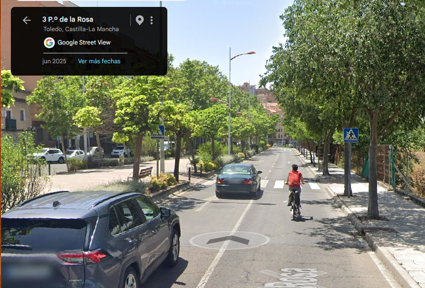 Serr0jas's tweet photo. ¿Fue buena idea la retirada de los pasos de peatones elevados? #Toledo #SeguridadVial #Trafico #Atropellos
📸 #GoogleMaps Paseo de la Rosa https://t.co/IrTo8Y4YoS