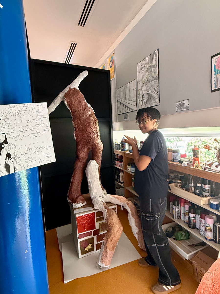 ABISOman's tweet photo. A great morning at ABIS! Our Parent Coffee Morning combined with the Grade 11 DP Art Exhibition, with students confidently sharing their work. Wonderful to see creativity and community come together. #ABIS #DPArt #IBContinuum https://t.co/VzfwVelccS