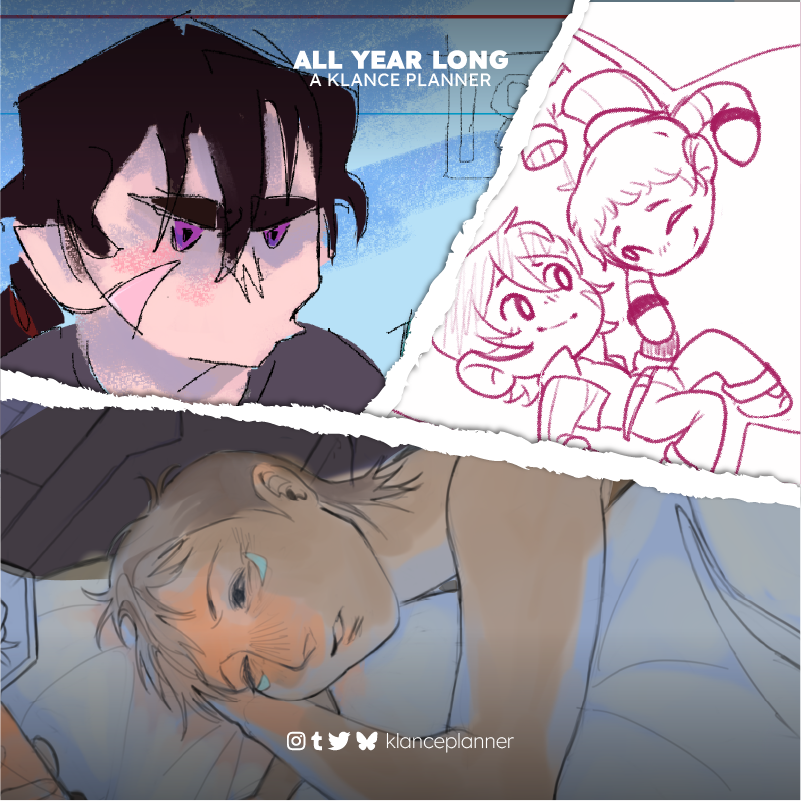 klanceplanner's tweet photo. 🌈WIPs Scrapbook

Today we're showing you a glimpse of art from illixqu, Danny and @flabberduckie 👀✨
Are you getting as excited as we are?

#klance #vld #voltron #keithkogane #lancemcclain #klanceplanner https://t.co/VIChOfMvvR