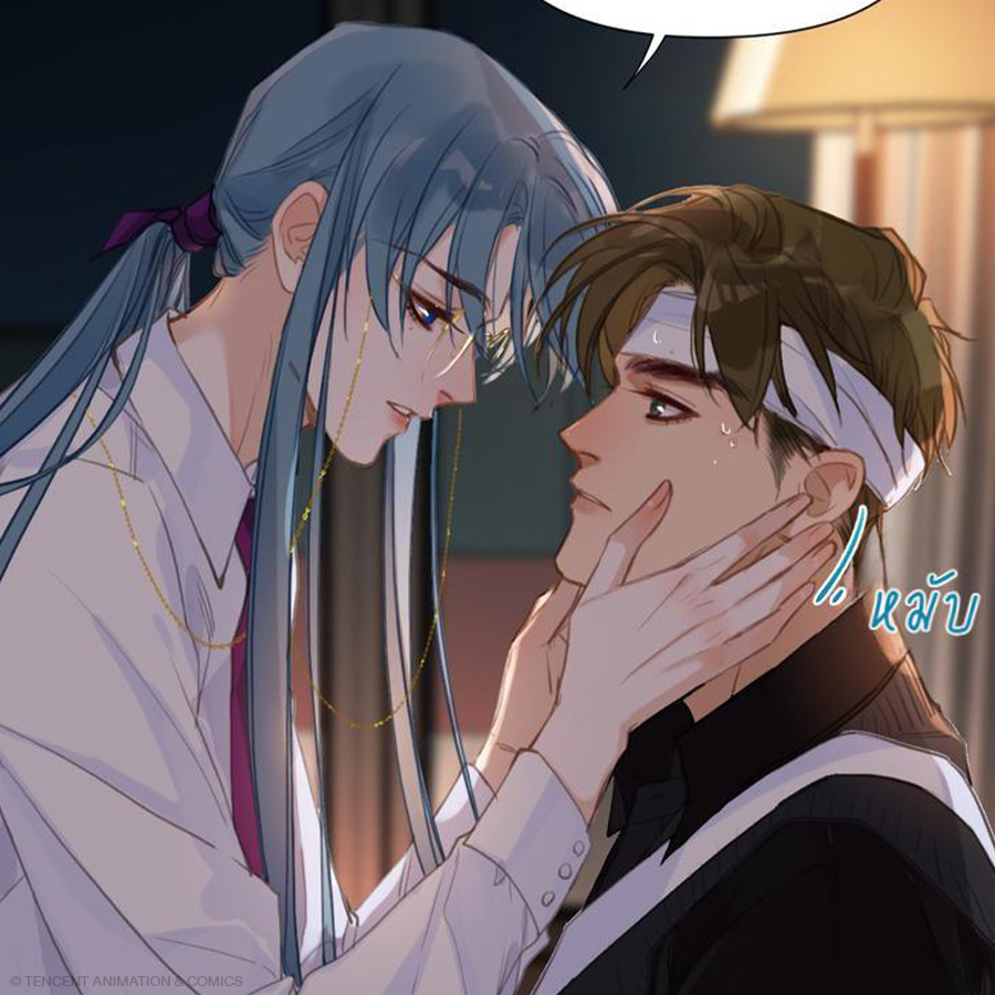 WeComicsBL's tweet photo. จ้องตากันขนาดนี้ คดีอื่นต้องพับเก็บไว้ก่อนแล้วป้ะ #สืบสัมพันธ์ไร้รัก https://t.co/9PSX5LZtW3
