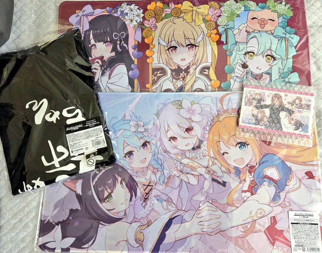 プリコネR 周年グッズが届きました！！買ったのは画像の4種類！ プレイ