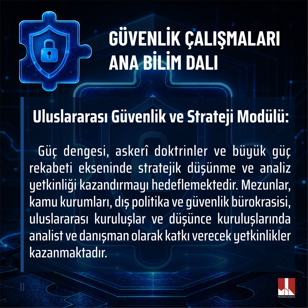miaedutr's tweet photo. Güvenlik Çalışmaları Ana Bilim Dalı
🧩 Detaylı bilgi için: https://t.co/7bicL5nJtJ https://t.co/v3Gf0htUD2