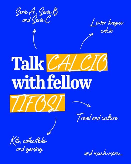 luketaylortcd's tweet photo. The community is growing. If you fancy connecting with fellow calcio tifosi and chatting Serie A, B, C and beyond as well as get access to curated travel recommendations, then drop me a DM.

It’s honestly a great community to be involved in. Come join in! https://t.co/sk8a6P1mRh