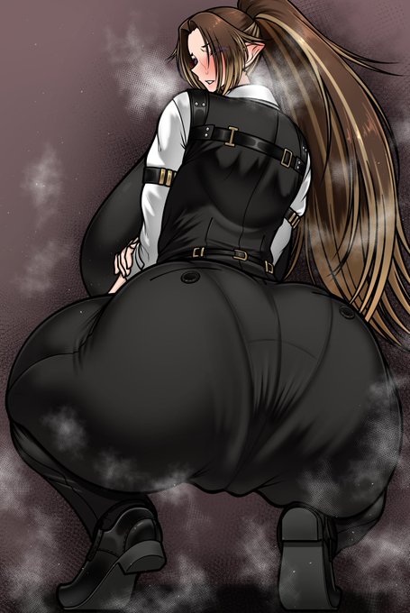 【Skeb】高身長デカ尻エルフお姉さん 