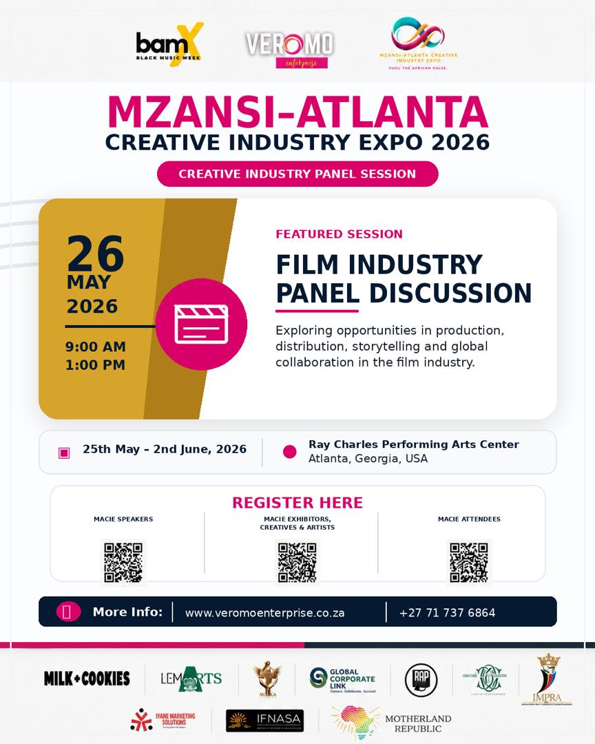 26macie's tweet photo. FILM INDUSTRY PANEL DISCUSSION

Africa’s film voices connect globally at MACIE 2026.
Production, storytelling and collaboration take center stage.

Learn More:
https://t.co/qiJ0zmr31t

#MACIE2026 #FeelTheAfricanPulse https://t.co/sdj5KTuTGP