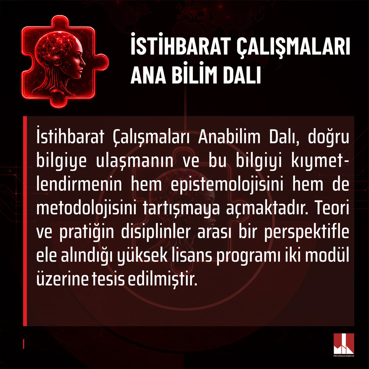 miaedutr's tweet photo. İstihbarat Çalışmaları Ana Bilim Dalı
🧩 Detaylı bilgi için: https://t.co/7bicL5nJtJ https://t.co/31iDPYkZ2E