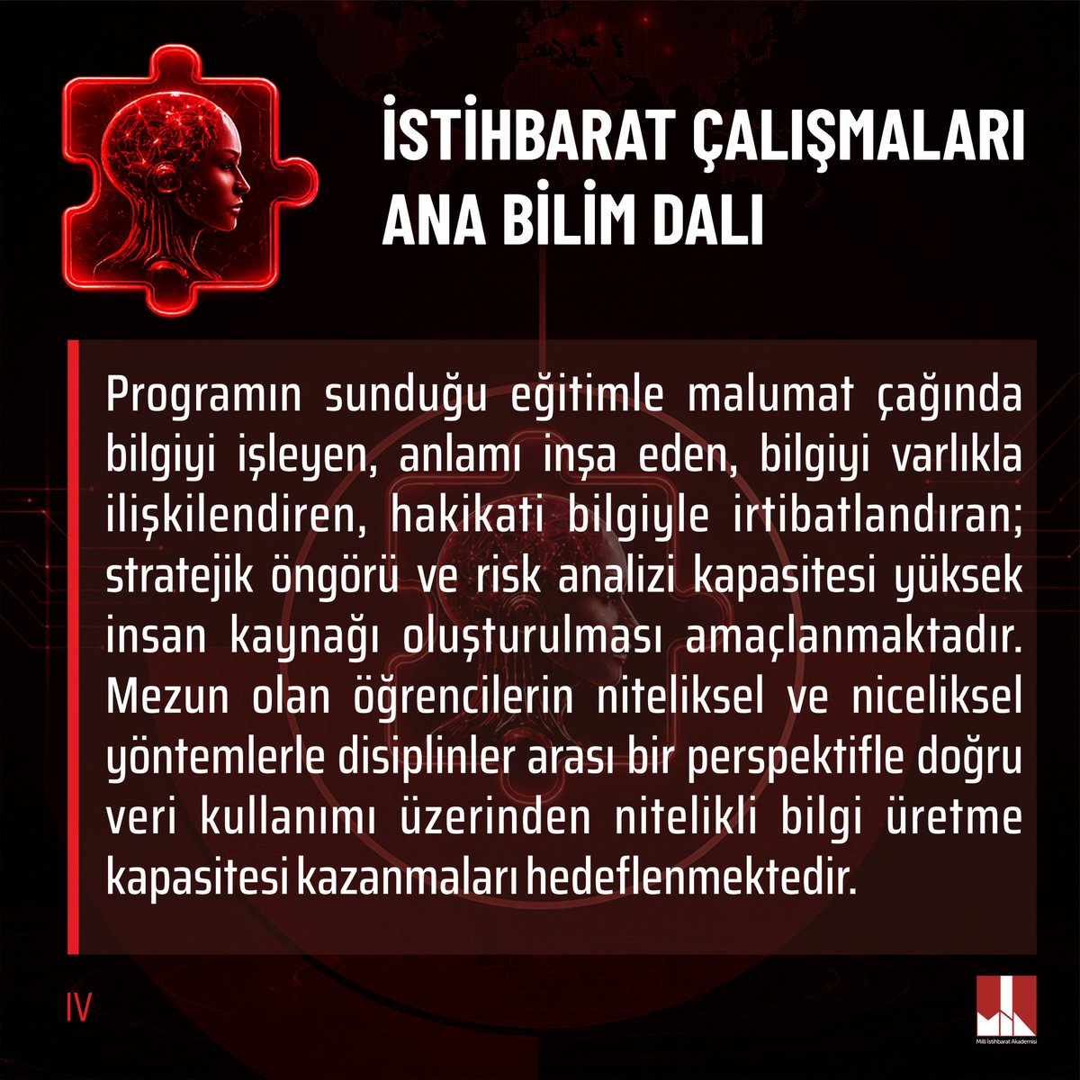 miaedutr's tweet photo. İstihbarat Çalışmaları Ana Bilim Dalı
🧩 Detaylı bilgi için: https://t.co/7bicL5nJtJ https://t.co/31iDPYkZ2E