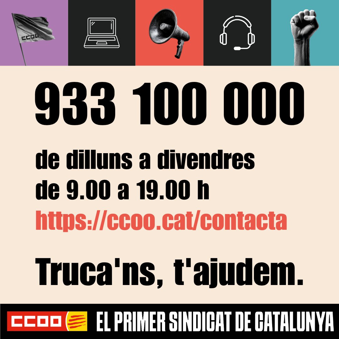 CCOO de Catalunya tweet media
