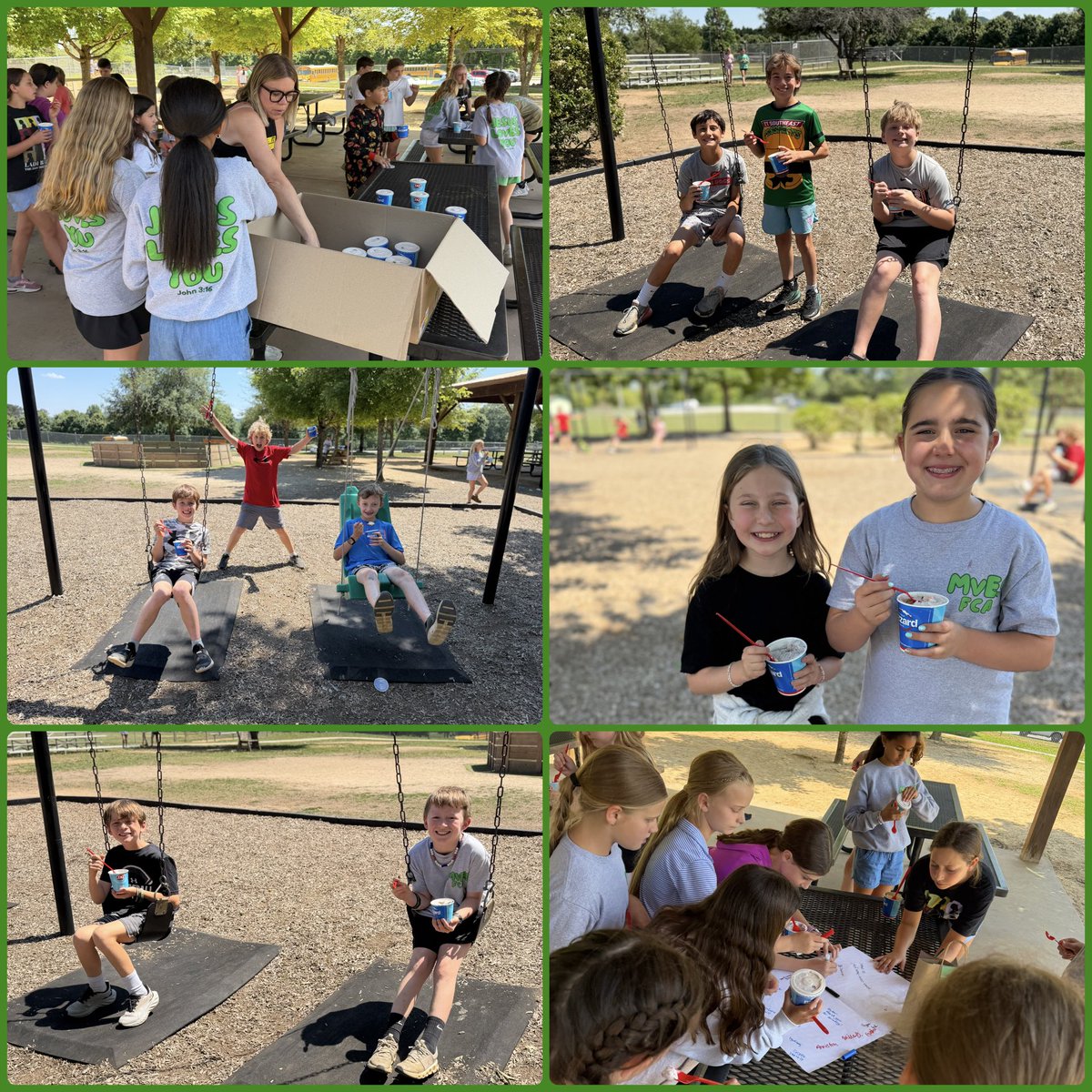 MrsRiley_MVES's tweet photo. We’re grateful for a beautiful day full of blessings at our last FCA huddle of the year! 4th grade members celebrated &amp; prayed for our 5th graders who are headed to middle school.  BIG thank you to Hall County FCA &amp; DQ for supporting our celebration! @MrsBorg4th  @carney4thmves https://t.co/Ik3SOneYNe