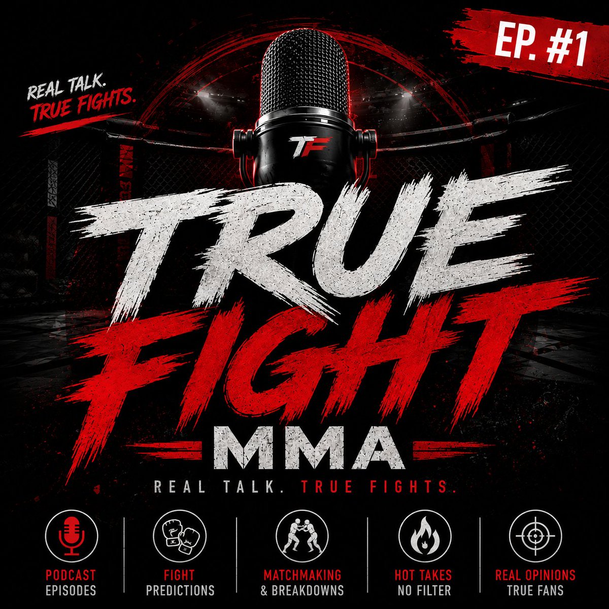 TheTrueFightMMA's tweet photo. 🚨 EPISODE #1 DROPS THIS SATURDAY 🚨

Welcome to TRUE FIGHT MMA 👊
Real fight talk. Real opinions. No filters.
Predictions, matchmaking, hot takes &amp; everything MMA.
Be ready. 🥋🔥

https://t.co/RDH4KsLVwC https://t.co/l8itChGlu7