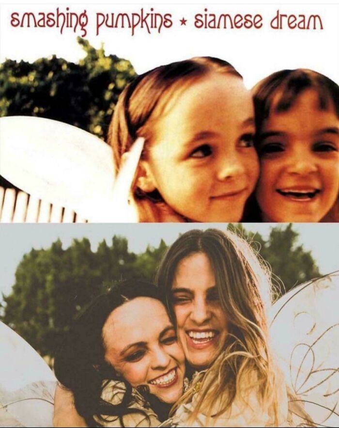 ThatEricAlper's tweet photo. The Girls From Smashing Pumpkin’s Album Cover Reunite After 25 Years https://t.co/pVomi3xa1Z