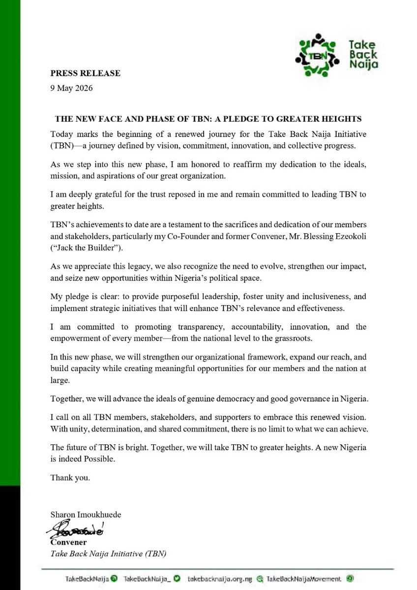 Take Back Naija tweet media