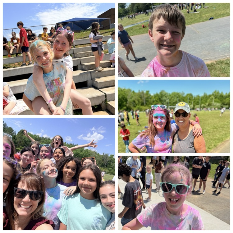 northmiddlestar's tweet photo. 🎨🏃‍♀️☀️ Another unforgettable day in #NorthNation at our annual Beta Club Color Run! Students had a blast racing through clouds of color, enjoying 🍦 ice cream, 🍧 snowcones, and getting just the right amount of messy! 😆💙❤️ #StarFamily #BetaClubFun https://t.co/y9bsdybpg7