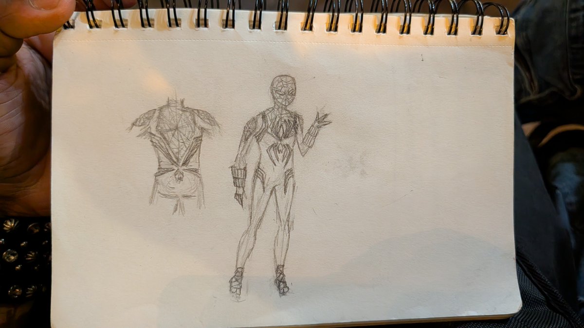 thevoyager_'s tweet photo. Spidersona sketch. https://t.co/hkXyEQK2RK