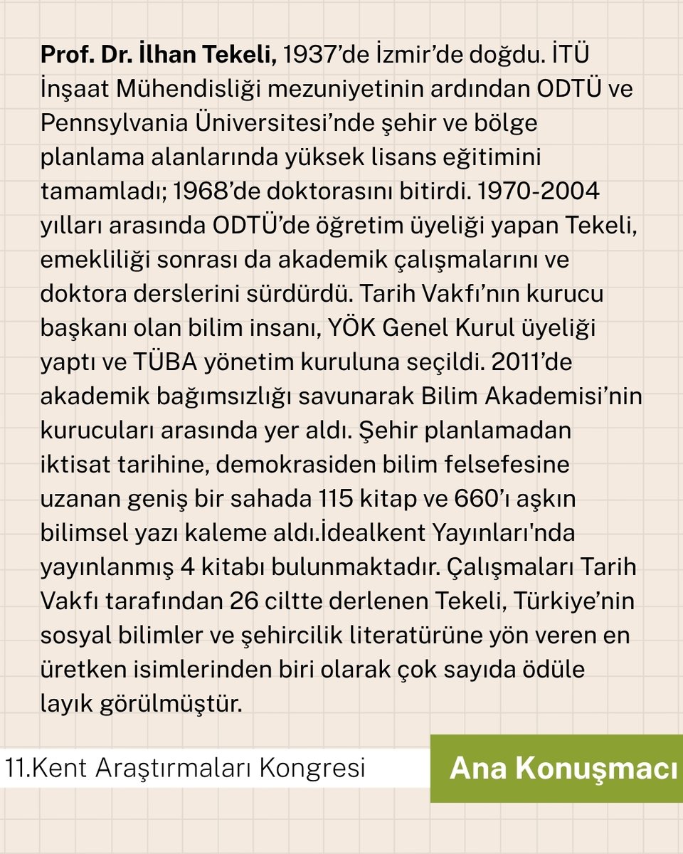 Kent Araştırmaları Enstitüsü tweet media