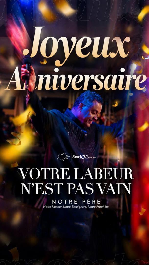 firstloveCMR's tweet photo. Joyeux anniversaire à l’évêque Dag Heward-Mills, père spirituel, évangéliste passionné et enseignant fidèle de la Parole. Votre vie, votre humilité et votre dévouement ont transformé d’innombrables vies pour Christ. Que Dieu continue de vous fortifier et d’étendre votre influence https://t.co/tBPm879MVU