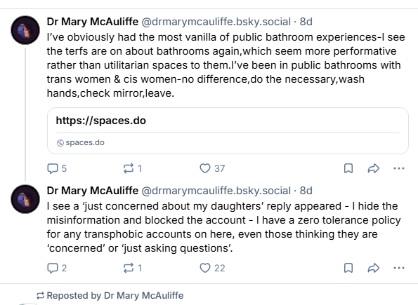ShrineKnock's tweet photo. @Glinner Then there is this character.  Dr Mary McAuliffe https://t.co/3VmkT9yBAu
