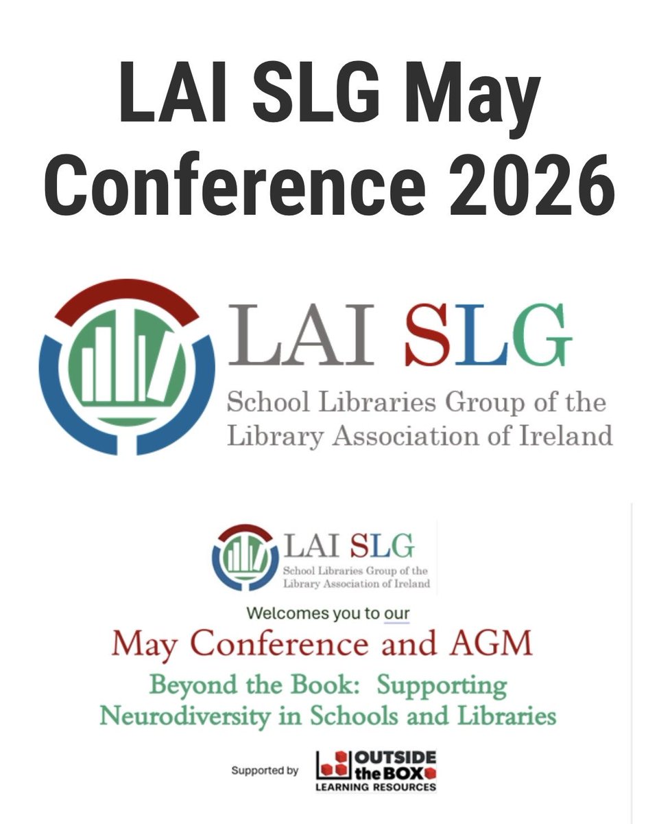 SLG_LAI's tweet photo. Up now is Tara Mulhern representing Jigsaw &amp; Neart, speaking on how school librarians can build connections, collections &amp; corners to support their neurodiverse students. #neurodiversity 
#SLGconf26 https://t.co/50DbxnKkaa