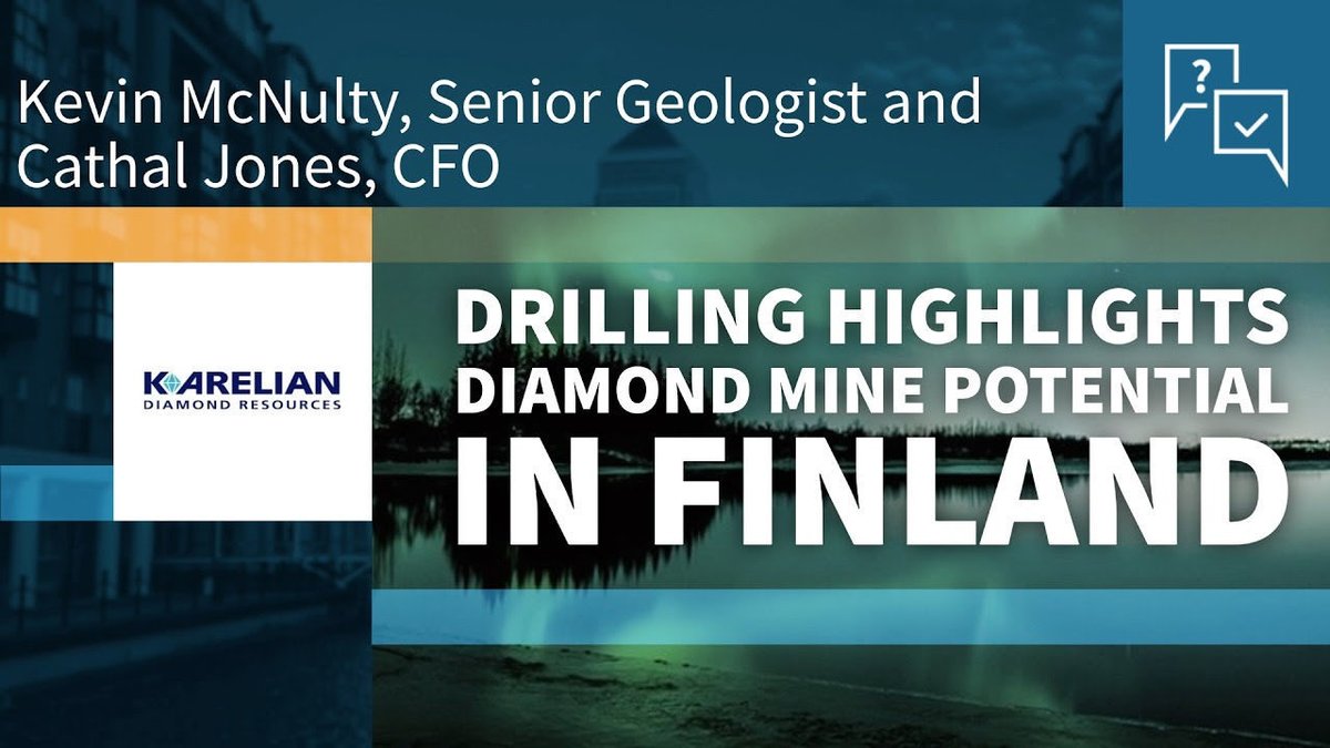 KarelianDRplc's tweet photo. #KDR Kevin McNulty (Senior Geologist) and Cathal Jones (CFO) recently spoke to @StockBoxMedia discussing drilling progress at the Anomaly 5 Diamond target in Finland and what it signals for future discovery.
Watch below ⬇️
https://t.co/77jnVedjvr https://t.co/BiWPkmT9Jp