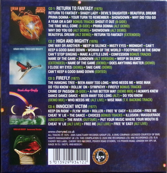 URIAH HEEP CD1：「Return To Fantasy」('75) CD2：「High And Mighty