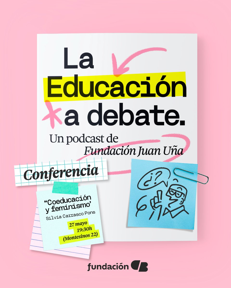 _FundacionCB's tweet photo. Hablaremos de coeducación y feminismo con Silvia Carrasco Pons en la próxima conferencia de 🎤La Educación a debate.

📆27 de mayo
⌚19:30 horas
📌Montesinos 22, Badajoz https://t.co/JdKxB4pIAs