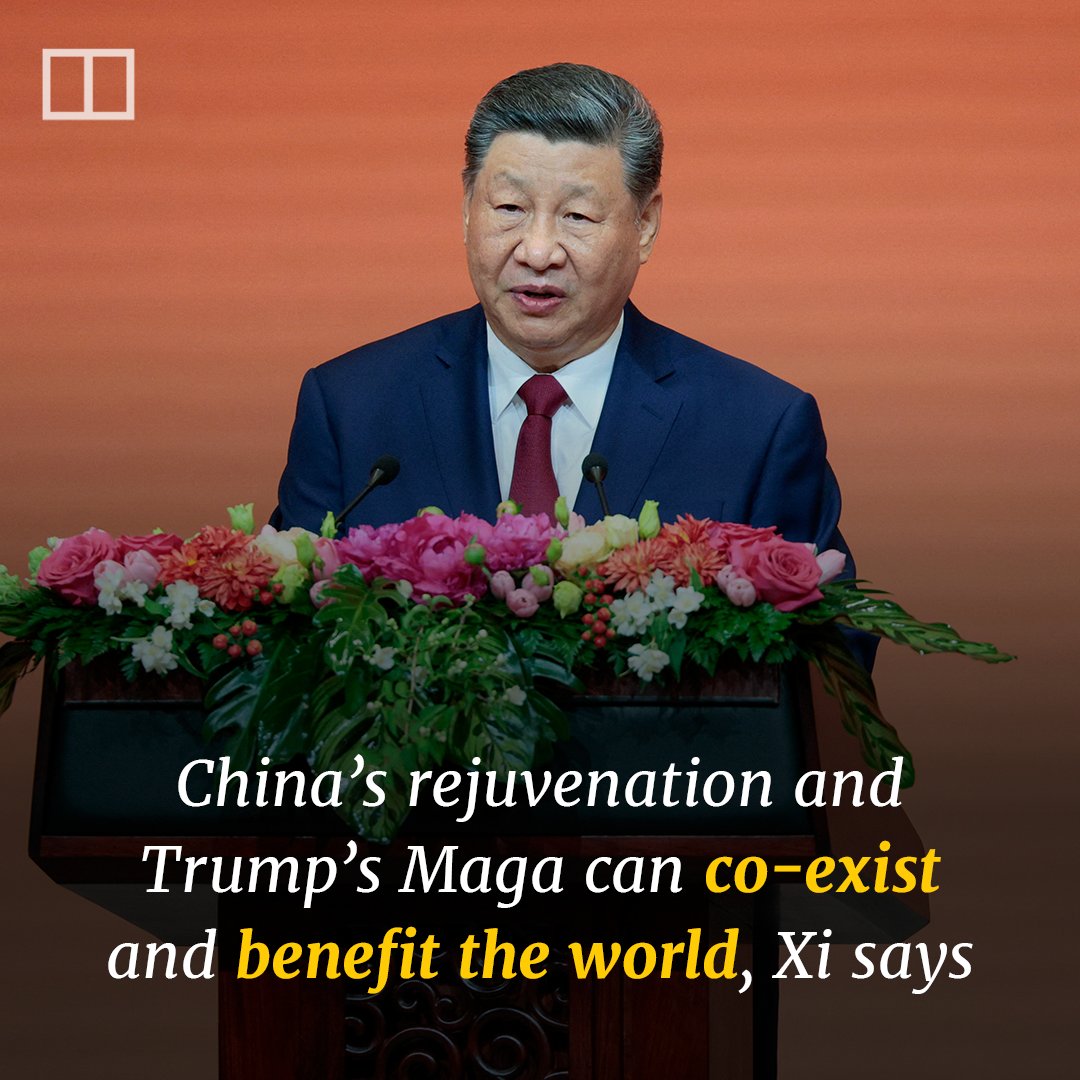 SCMPNews's tweet photo. "The China-US relationship is the most important bilateral relationship in the world. We must make it work and never mess it up," he said.
#xitrumpsummit #xitrumpmeeting #xijinping #trump #diplomacy https://t.co/Q3FuCTOWRC
