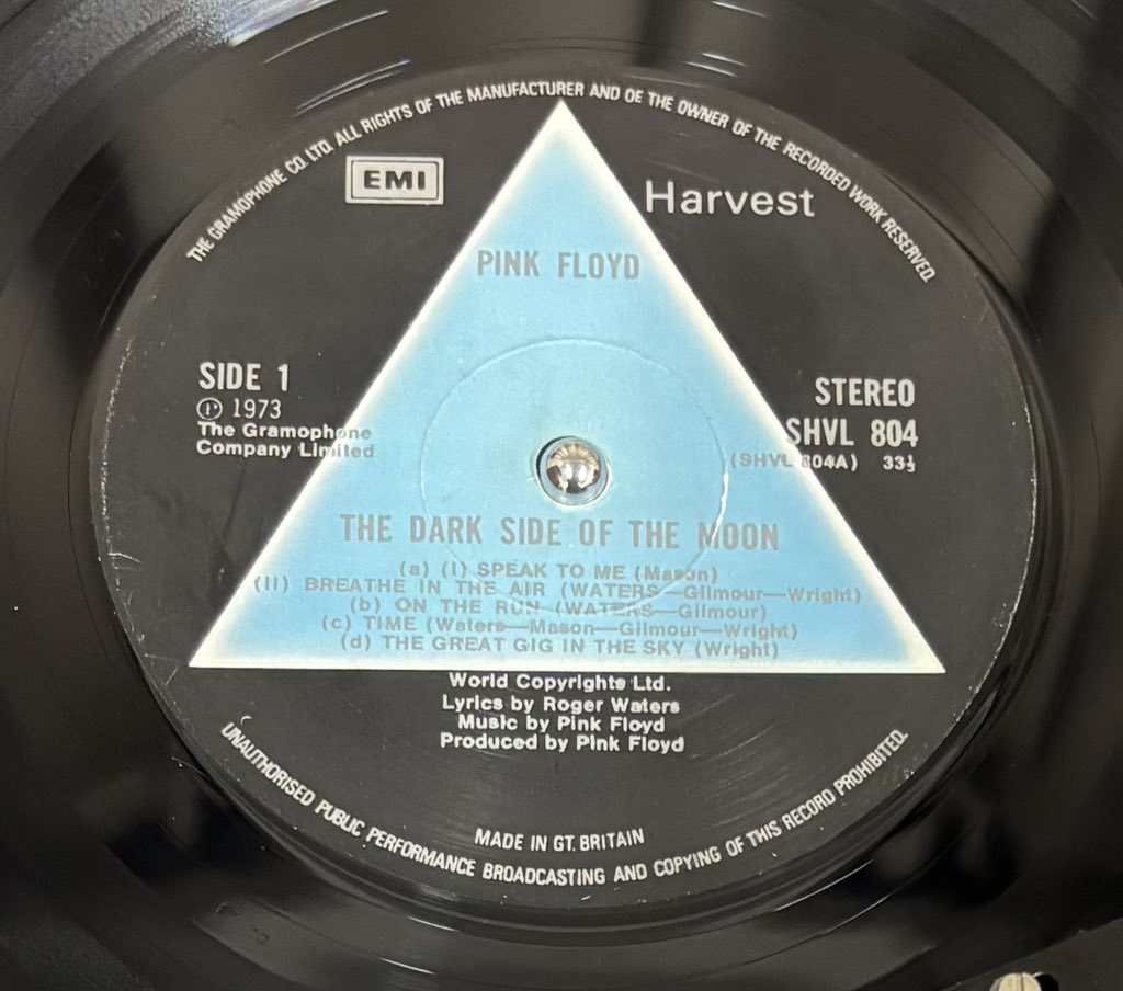 🙇‍♂️ 本日の締めは Pink Floyd『The Dark Side Of The Moon』UK盤