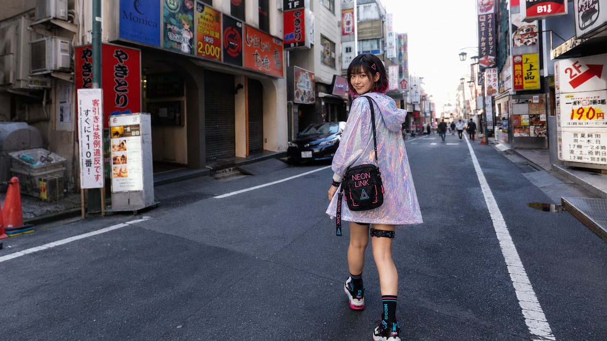 neonaight's tweet photo. 夜になる前の歌舞伎町、ちょっとだけ寄り道しよ。
私の好きなこの街を、今日はあなたにも見せたい。

Before Kabukicho turns into night, let’s take a little detour.
Today, I want to show you the parts of this city I love.

#NEONLINK #夜をつなぐ #AIart https://t.co/wqZAabaRnS