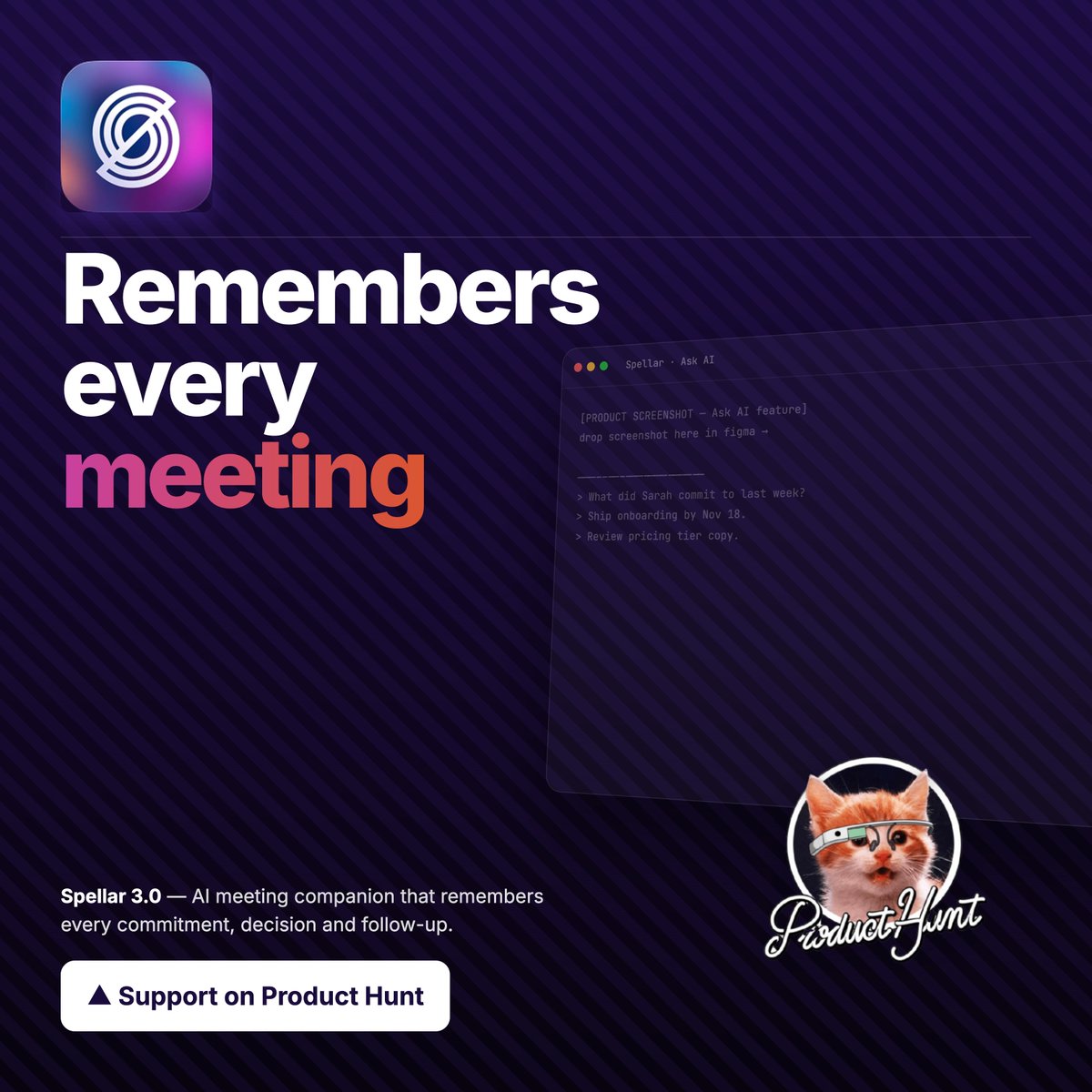 Spellar – AI Meeting Copilot tweet media