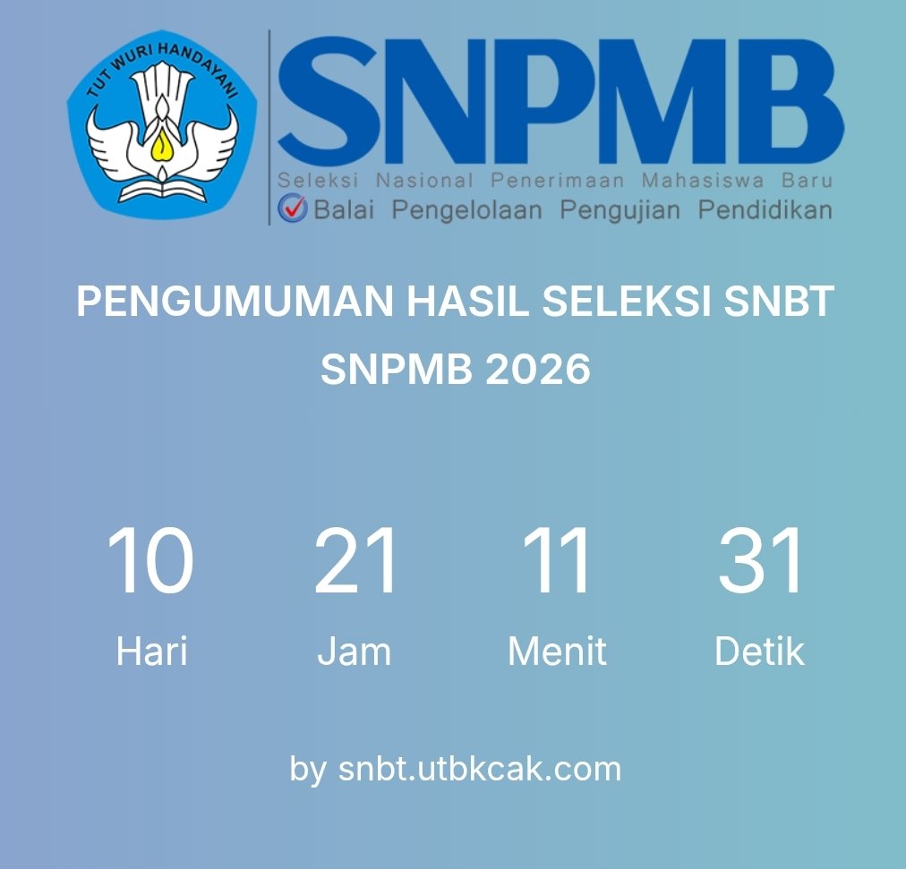 INFO SNBP & SNBT 2026 tweet media